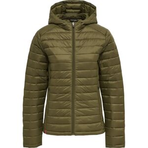 Hummel Green Quilted Hooded Jacket - Casual Outdoor Wear Hummel Green Quilted Hooded Jacket - Casual Outdoor Wear