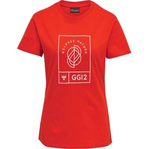 Hummel GG12 T-Shirt S/S Kvinde - Cherry Tomato - XS Hummel GG12 T-Shirt S/S Kvinde - Cherry Tomato - XS
