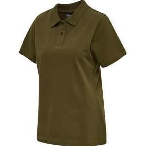 Hummel HmlRed Stretch Polo Kvinde - Mørkeoliven - Polo skjorte Hummel HmlRed Stretch Polo Kvinde - Mørkeoliven - Polo skjorte