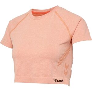 HUMMEL HMLCI Sømløs cropped T-shirt - Canyon Sunset Melange HUMMEL HMLCI Sømløs cropped T-shirt - Canyon Sunset Melange