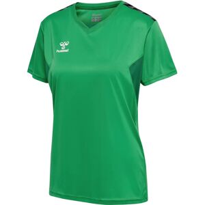 Hummel - Model: Hmlauthentic Pl Jersey - Short Sleeve Woman - Green - T-Shirt Hummel - Model: Hmlauthentic Pl Jersey - Short Sleeve Woman - Green - T-Shirt