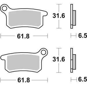 BREMBO Gesinterde remblokken voor KTM SX 65 - Raceprestaties BREMBO Gesinterde remblokken voor KTM SX 65 - Raceprestaties