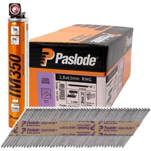 Paslode Clipped Head Ring Shank Galvanised Nail - 2.8 x 63mm Paslode Clipped Head Ring Shank Galvanised Nail - 2.8 x 63mm