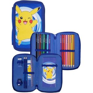 Pokémon Kaksois-taskullinen Penaali Sininen - Koulutarvike Pokémon Kaksois-taskullinen Penaali Sininen - Koulutarvike