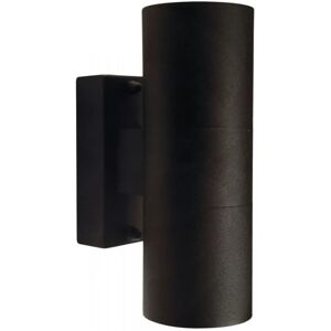 Nordlux Black Cylinder Wall Light - Exterior IP54, 2 GU10 Nordlux Black Cylinder Wall Light - Exterior IP54, 2 GU10