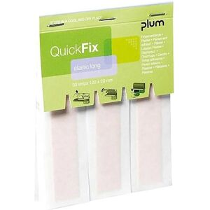 Plum Quickfix Elastic Long - Refill - 30 Strips - Wound Plaster Plum Quickfix Elastic Long - Refill - 30 Strips - Wound Plaster