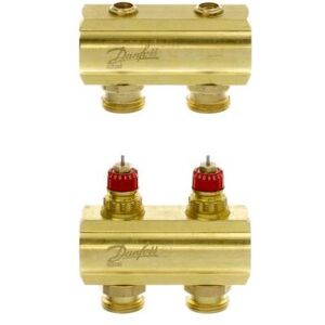 Danfoss 088U0502 Conexión de fontanería - Distribuidor para calefacción por suelo radiante Danfoss 088U0502 Conexión de fontanería - Distribuidor para calefacción por suelo radiante