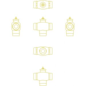 Danfoss 065F6015 3-vejs blandingsventil DN15 Kvs 2,5 Danfoss 065F6015 3-vejs blandingsventil DN15 Kvs 2,5