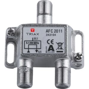 Diviseur RF Triax AFC 2011 - 75 Ohm - 5-1218 MHz - Métallique Diviseur RF Triax AFC 2011 - 75 Ohm - 5-1218 MHz - Métallique