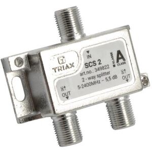 Diviseur de câble Triax SCS 2 - Fréquence 5-2400 MHz - Gris Diviseur de câble Triax SCS 2 - Fréquence 5-2400 MHz - Gris
