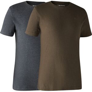 Deerhunter - Basic 2-pack - Brunt Blad Mélange - T-shirt Deerhunter - Basic 2-pack - Brunt Blad Mélange - T-shirt