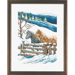 Permin Broderikit Imagen Invierno 29x37cm - Kit de Bordado Permin Broderikit Imagen Invierno 29x37cm - Kit de Bordado
