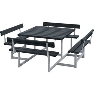 PLUS Picknick Outdoor Sitzgruppe - 8 Personen Schwarz PLUS Picknick Outdoor Sitzgruppe - 8 Personen Schwarz