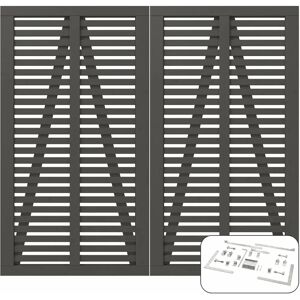 Plus Harmoni Doppeltes Gartentor 200x180cm Plus Harmoni Doppeltes Gartentor 200x180cm