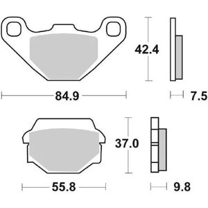 Sbs Go Ahead 586 SI Bronze Brake Pads - Brake Pads Sbs Go Ahead 586 SI Bronze Brake Pads - Brake Pads