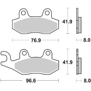 Pastillas de freno SBS 611SI Metal Fritté - Alto Rendimiento Pastillas de freno SBS 611SI Metal Fritté - Alto Rendimiento