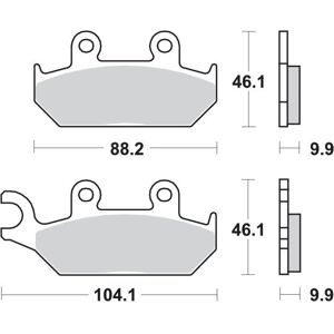 Pastillas de Freno Sbs Go Ahead 650HS - Pastillas de freno Pastillas de Freno Sbs Go Ahead 650HS - Pastillas de freno