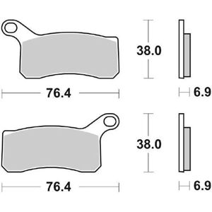 Plaquettes de frein SBS 866 RSI Sinter - Evo Sinter Plaquettes de frein SBS 866 RSI Sinter - Evo Sinter