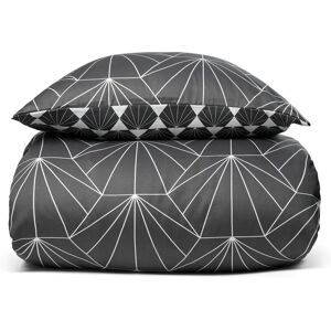 By Night Hexagon Grå Bomuldssatin Sengesæt By Night Hexagon Grå Bomuldssatin Sengesæt