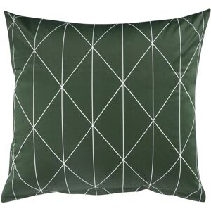 Grönt Grafikmönstrad Kuddevarr - 60x63 cm - Bomullssatin Grönt Grafikmönstrad Kuddevarr - 60x63 cm - Bomullssatin