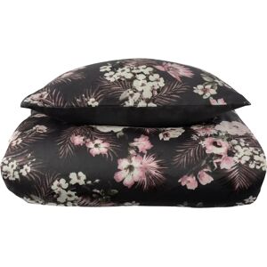 By Night Grå Blomster & Prikker Vendbart Sengelinned Sæt - Sengelinned By Night Grå Blomster & Prikker Vendbart Sengelinned Sæt - Sengelinned