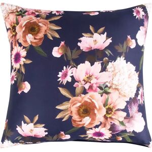 By Borg Mørkeblå blomst 60x63cm Pudebetræk - 2-i-1 Design - Bomuldsatén By Borg Mørkeblå blomst 60x63cm Pudebetræk - 2-i-1 Design - Bomuldsatén