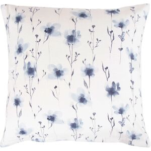 By Night Blå Blomster 60x63cm Bomullsflanell Kuddöverdrag - OEKO-TEX By Night Blå Blomster 60x63cm Bomullsflanell Kuddöverdrag - OEKO-TEX