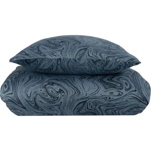 By Night Marmor Blå Dubbelsängslakan By Night Marmor Blå Dubbelsängslakan
