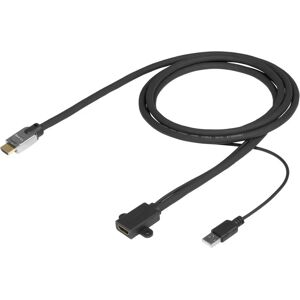 Vivolink Svart 2m HDMI-kabel - Typ A (Standard) - Hög Hastighet 4K Vivolink Svart 2m HDMI-kabel - Typ A (Standard) - Hög Hastighet 4K