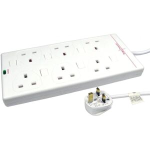 Microconnect GRU006WUK-SWITCH Verlengsnoer - 6 uitgangen, 2m, Wit Microconnect GRU006WUK-SWITCH Verlengsnoer - 6 uitgangen, 2m, Wit