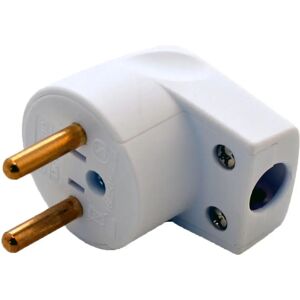MicroConnect Enchufe de alimentación - Angulado - 250V 10A - Blanco MicroConnect Enchufe de alimentación - Angulado - 250V 10A - Blanco
