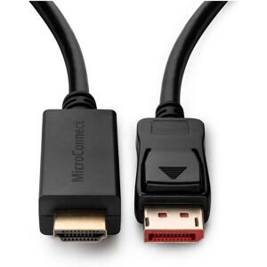 MicroConnect 4K DisplayPort to HDMI Adapter - 5m Black MicroConnect 4K DisplayPort to HDMI Adapter - 5m Black