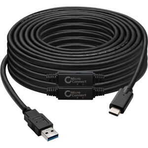 Microconnect USB Cable - 10m, Black, USB 3.2 Gen 1 Microconnect USB Cable - 10m, Black, USB 3.2 Gen 1