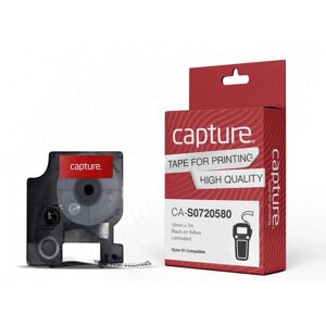 Capture S0720580 Gelb-Schwarz Etikettband - 12mm x 7m Capture S0720580 Gelb-Schwarz Etikettband - 12mm x 7m
