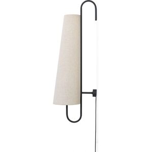 Ferm Living Ancora Vegglampe - Svart/Naturlig - 98,5cm Ferm Living Ancora Vegglampe - Svart/Naturlig - 98,5cm