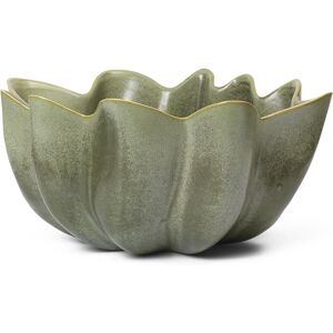 Ferm Living Nium Ciotola in Ceramica Dark Sage 22cm Ferm Living Nium Ciotola in Ceramica Dark Sage 22cm
