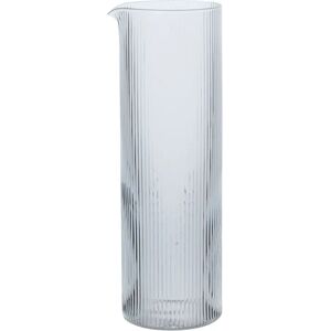 Jarra Ripple de Ferm Living - Transparente - 8,4x25,5cm - 1,12L Jarra Ripple de Ferm Living - Transparente - 8,4x25,5cm - 1,12L