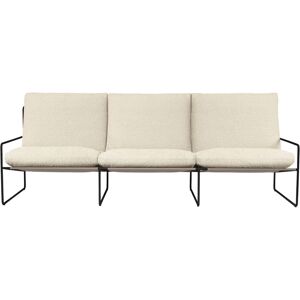 Divano da esterno 3 posti Ferm Living, nero / bianco Divano da esterno 3 posti Ferm Living, nero / bianco