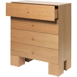 Ferm Living - Cassettiera Kuben - marrone - 1 x 4 - Cassettiere Ferm Living - Cassettiera Kuben - marrone - 1 x 4 - Cassettiere