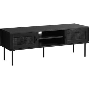 Unique Furniture Rinto - Sort TV-bord med 2 døre og 2 niches Unique Furniture Rinto - Sort TV-bord med 2 døre og 2 niches