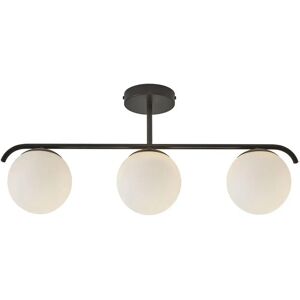 Nordlux Grant Black/White Pendant Light - 3 Domes Ceiling Lamp Nordlux Grant Black/White Pendant Light - 3 Domes Ceiling Lamp