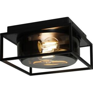 NORDLUX Griffin Outdoor Ceiling Light - 1 Flame, 26x26x12.8cm, Smoke NORDLUX Griffin Outdoor Ceiling Light - 1 Flame, 26x26x12.8cm, Smoke