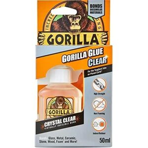 Gorilla Glue Clear 50ml Adhesive - Waterproof & Strong Gorilla Glue Clear 50ml Adhesive - Waterproof & Strong