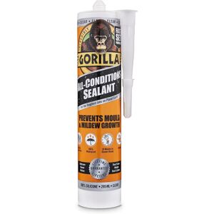 Gorilla Gorilla Mould Resistant Sealant - All Conditions, Clear, 295ml Gorilla Gorilla Mould Resistant Sealant - All Conditions, Clear, 295ml