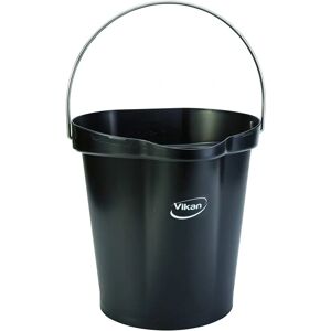 Vikan Seau 12L Noir - Bucket - Publicité Vikan Seau 12L Noir - Bucket - Publicité