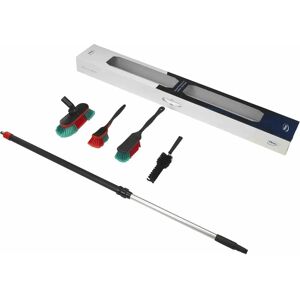 Set de curățare auto Vikan - 4 perii & mâner telescopic - Negru Set de curățare auto Vikan - 4 perii & mâner telescopic - Negru