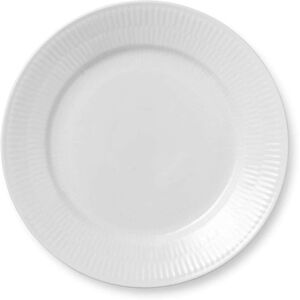 Royal Copenhagen Biały falisty talerz na deser 22cm Royal Copenhagen Biały falisty talerz na deser 22cm