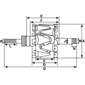 HC-Cargo Laturi Rotor - 233768 HC-Cargo Laturi Rotor - 233768
