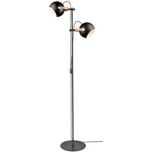 Lampadaire Halo Design D.C - Métal & Chêne Ajustable - 150cm - Publicité Lampadaire Halo Design D.C - Métal & Chêne Ajustable - 150cm - Publicité