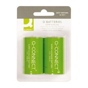 Q-Connect D Batterij - Betrouwbare Alkaline Q-Connect D Batterij - Betrouwbare Alkaline